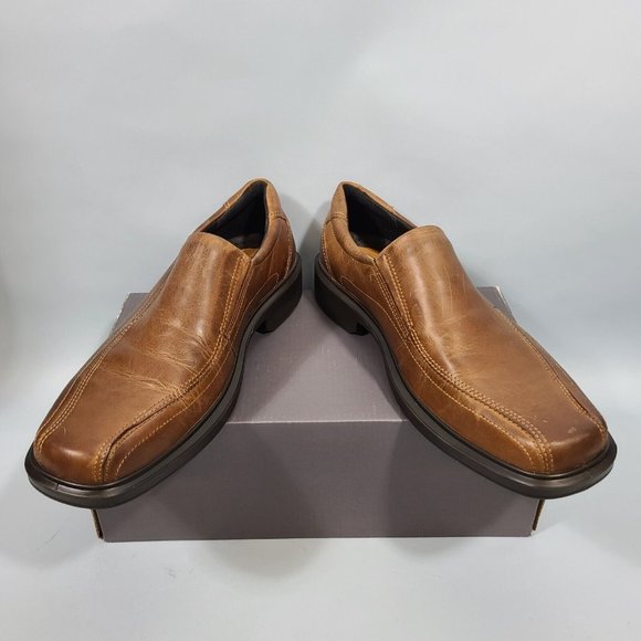 Ecco Helsinki Oxford Dress Shoes Men's Size EU45 US 11-11.5 Cocoa Brown Leather - Picture 4 of 9